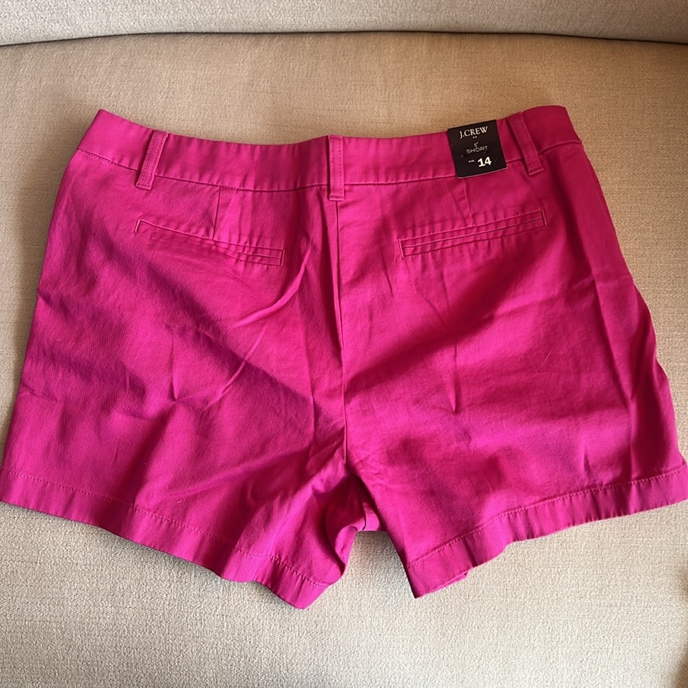 J. Crew 5" Classic Chino Short in Soft Azalea sz 14 NWT - Picture 4 of 16